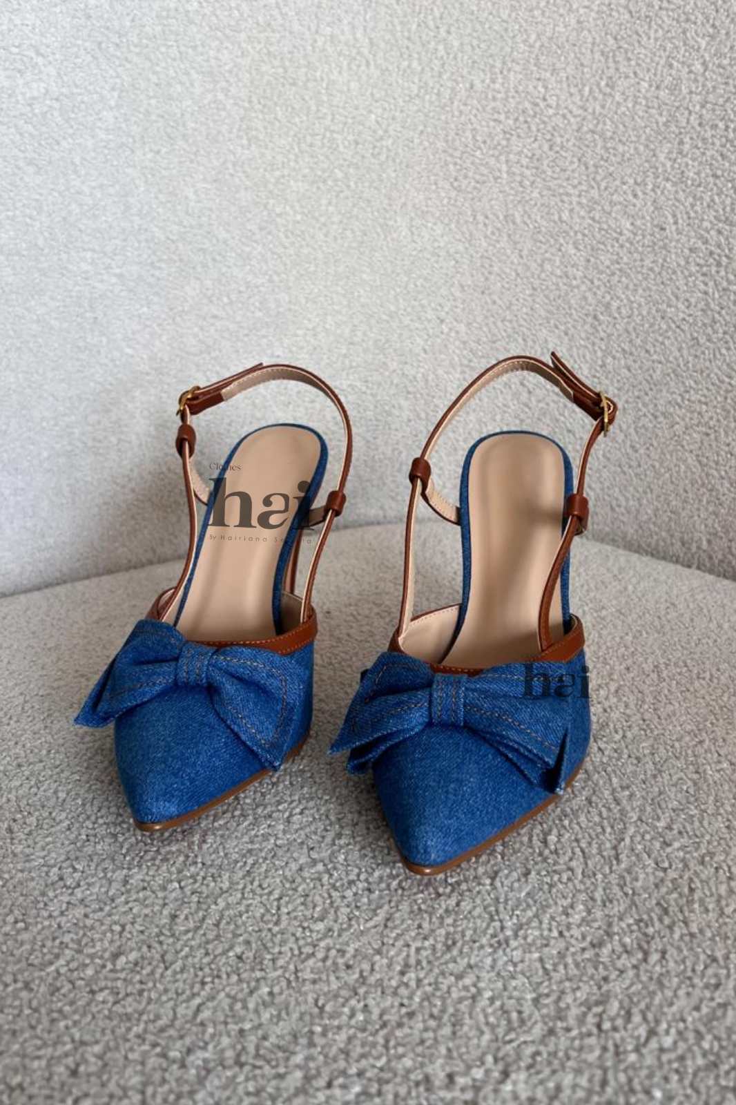 Scarpin para mujer - Taco 9- Color Jeans